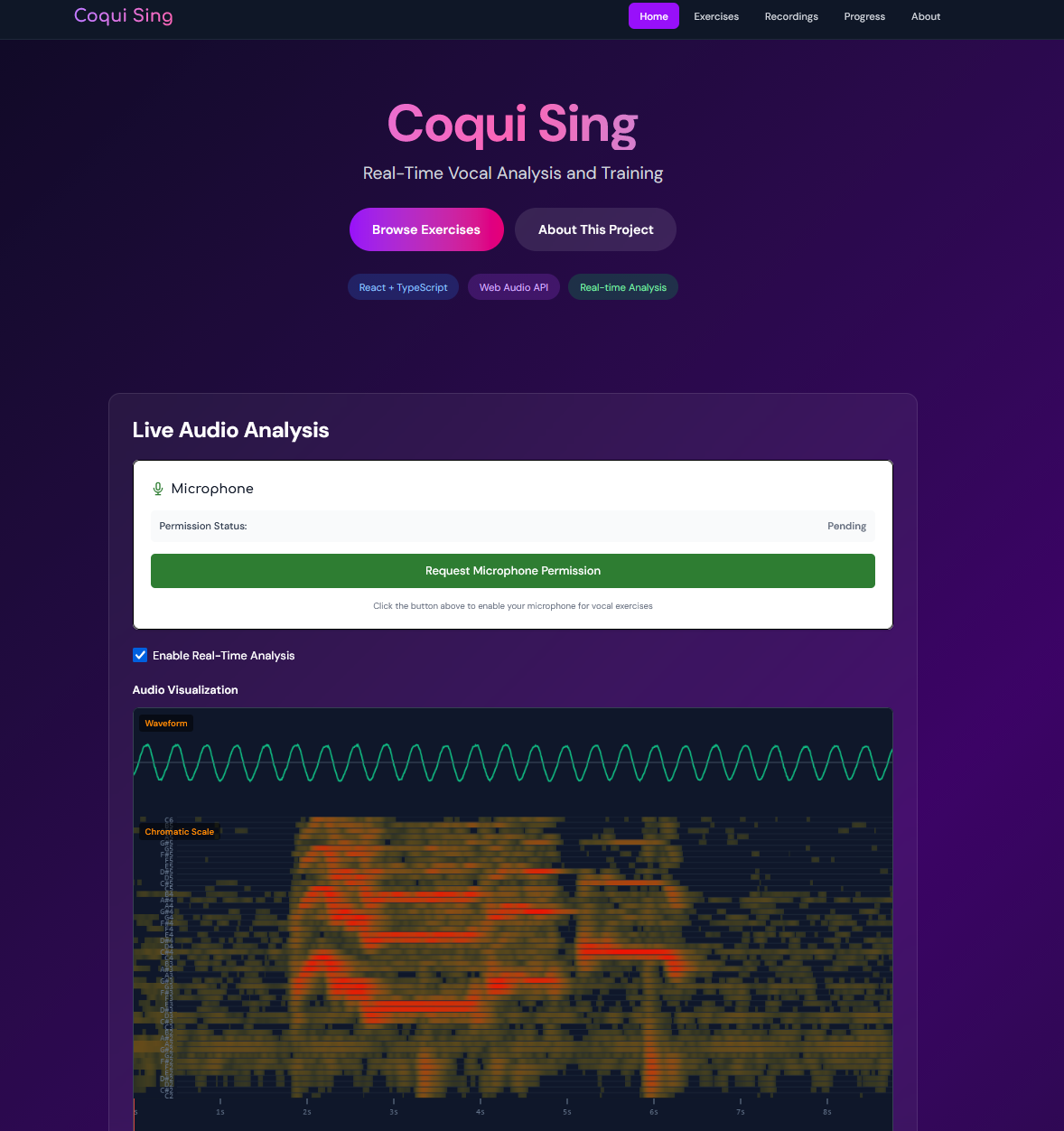 Coqui-Sing Vocal Training Platform